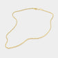 Madeline Love Gold 18 INCH, 3mm Stainless Steel Rope Chain Necklace - Necklaces - extra