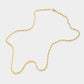 Madeline Love Gold 24 INCH, 4mm Stainless Steel Rope Chain Necklace - Necklaces - extra