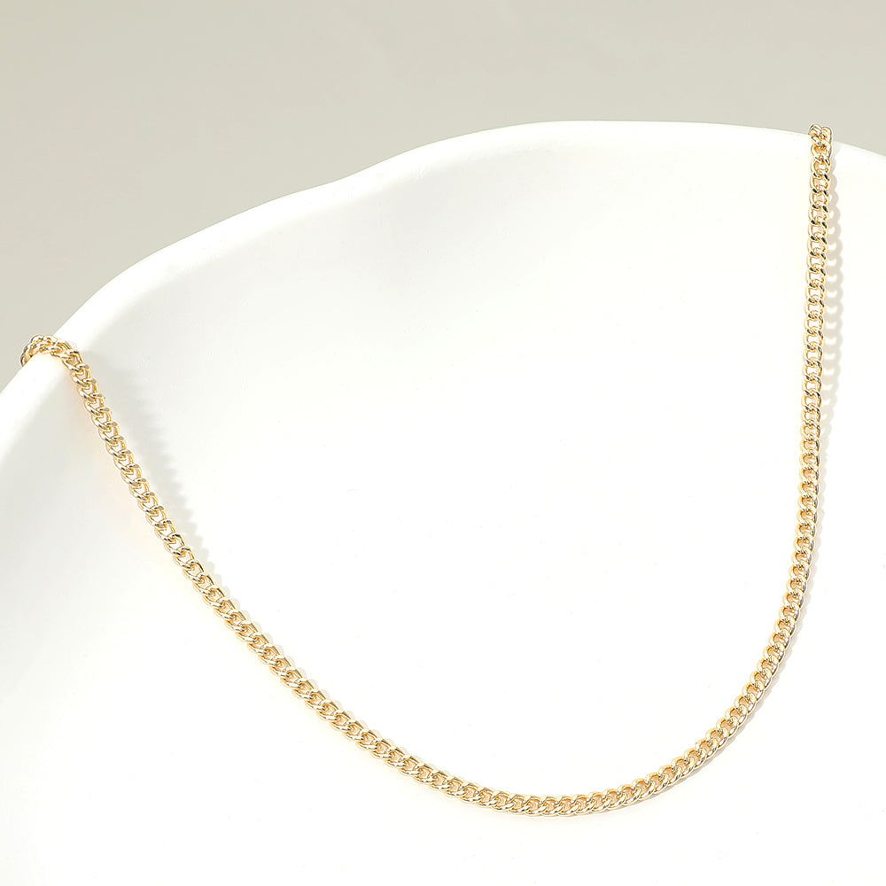 Madeline Love Gold Gold Dipped Classic Curb Chain Necklace - Necklaces