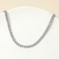 Madeline Love Silver Stainless Steel Cuban Chain Necklace