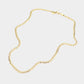 Madeline Love Gold 20 INCH, 4mm Stainless Steel Diamond Cut Cuban Chain Necklace - Necklaces - extra