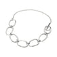 Madeline Love Silver Stainless Steel Bold Oval Link Toggle Necklace - Necklaces - desc