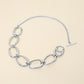 Madeline Love Silver Stainless Steel Bold Oval Link Toggle Necklace - Necklaces - extra