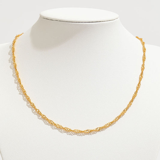 Madeline Love Gold Gold Dipped Twisted Rope Chain Necklace - Necklaces
