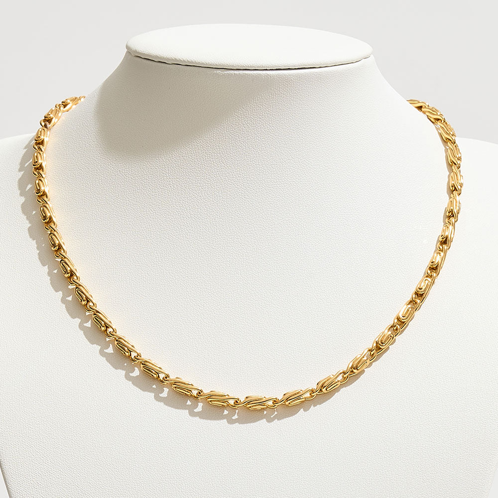Madeline Love Gold Gold Dipped Byzantine Chain Necklace - Necklaces