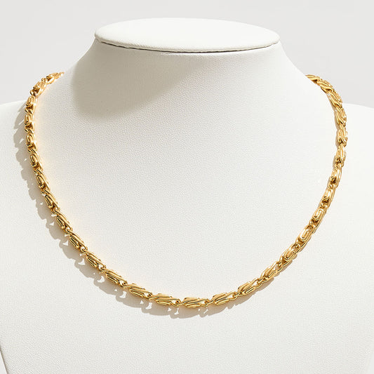 Madeline Love Gold Gold Dipped Byzantine Chain Necklace - Necklaces