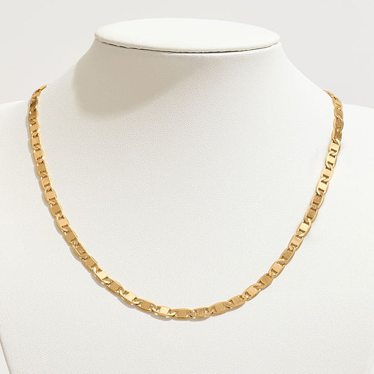 Madeline Love Gold Gold Dipped Square Link Chain Necklace - Necklaces