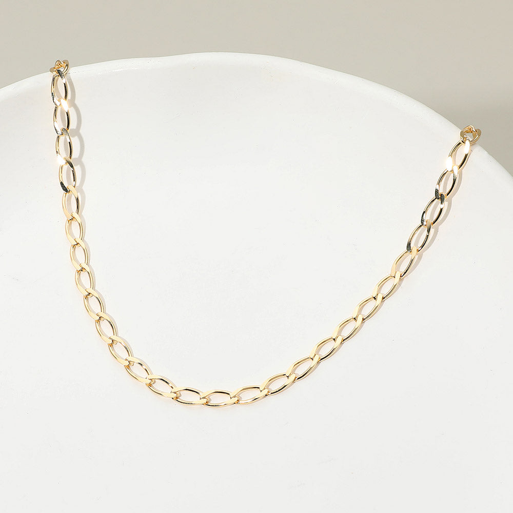 Madeline Love Gold 18K Gold Filled Oval Link Chain Necklace