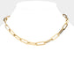 Madeline Love Gold 18K Gold Dipped Stainless Steel Premium Handmade Chain Necklace