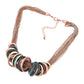 Madeline Love Patina Verdigris Antique Metal O-Ring Stacked Necklace - Necklaces - desc