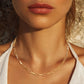 Madeline Love Gold Gold Dipped Brass Metal Chain Link Necklace
