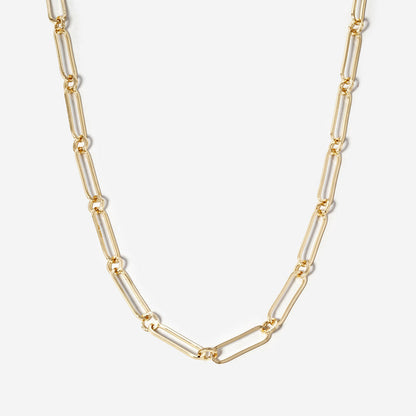 Madeline Love Gold Gold Dipped Paperclip Chain Necklace