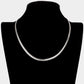 Madeline Love Rhodium 16 INCH, 5mm Stainless Steel Metal Chain Necklace - Necklaces - desc