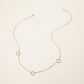 Madeline Love Gold SECRET BOX_Genuine Gold Dipped Open Quatrefoil Station Necklace - Necklaces - extra