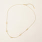Madeline Love Gold SECRET BOX_14K Gold Dipped Heart Charm Station Necklace - Necklaces - extra