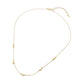 Madeline Love Gold SECRET BOX_14K Gold Dipped Heart Charm Station Necklace - Necklaces - extra