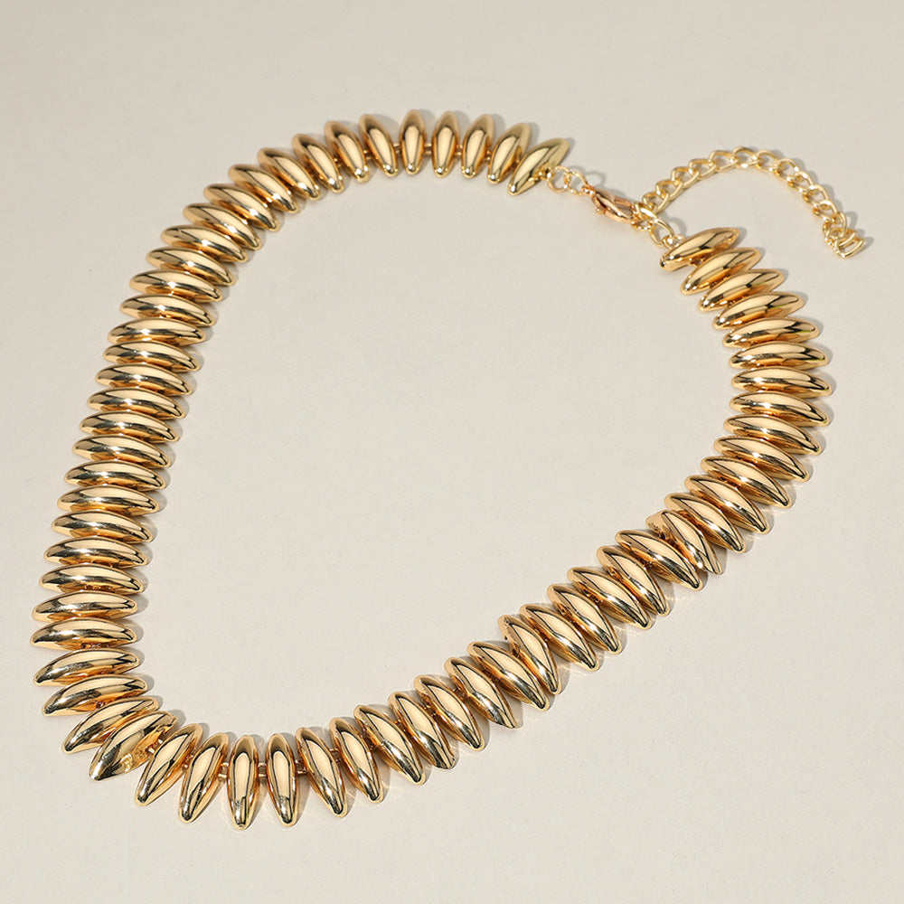 Madeline Love Gold Edgy Metal Spike Link Necklace