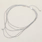 Madeline Love Rhodium Multi Layered Brass Chain Necklace