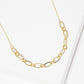 Madeline Love Gold Gold Dipped Open Metal Oval Link Necklace