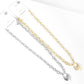 Metal Heart Lock Pendant Necklace - Necklaces