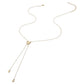 Madeline Love Gold Heart Charm Accent Drop Necklace - Necklaces - desc