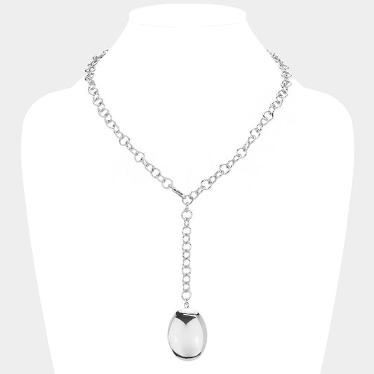 Madeline Love White Gold SECRET BOX_Locket Pendant Necklace - Necklaces