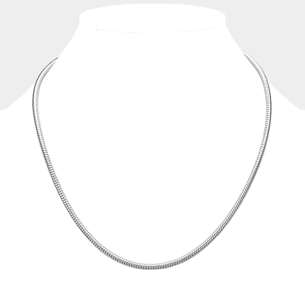 Madeline Love Silver 20 INCH Snake chain necklace - Necklaces