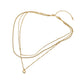 Madeline Love Gold 18K Gold Dipped Heart Charm Pendant Accent Mixed Chain Layered Necklace - Necklaces - extra