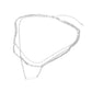 Madeline Love Silver, White Gold White Gold Dipped Bar Pendant Layered Mixed Chain Layered Necklace - Necklaces - extra