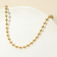 Madeline Love Gold Stainless Steel Beaded Chain Necklace