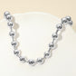 Madeline Love Silver Stainless Steel Chunky Beaded Chain Necklace