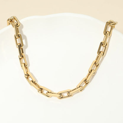 Madeline Love Gold Stainless Steel Paperclip Chain Necklace