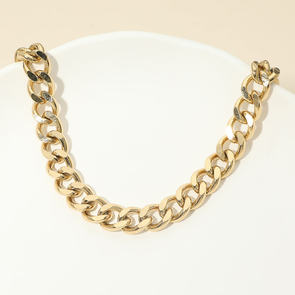 Madeline Love Gold Stainless Steel Cuban Chain Necklace
