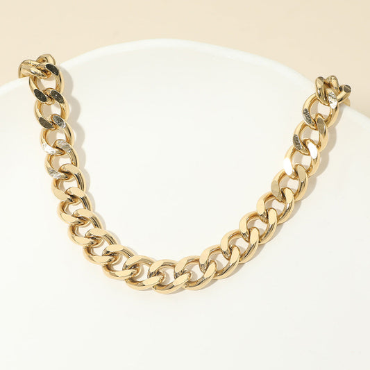Madeline Love Gold Stainless Steel Cuban Chain Necklace