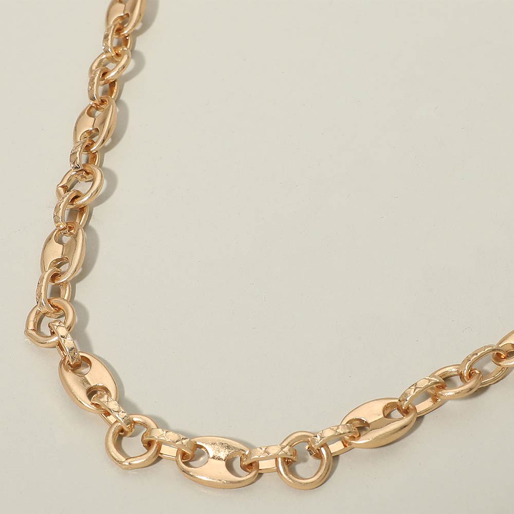 Madeline Love Worn Gold Mariner Link Chain Necklace