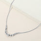 Madeline Love Rhodium Stainless Steel Beaded Snake Chain Necklace - Necklaces
