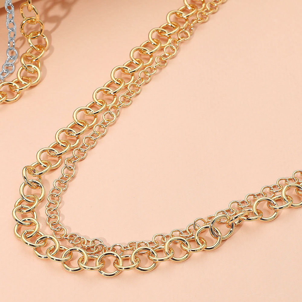 Madeline Love Gold Interlocking Double Chain Necklace