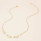 Madeline Love Gold Metal Heart Plate Link Necklace - Necklaces - extra
