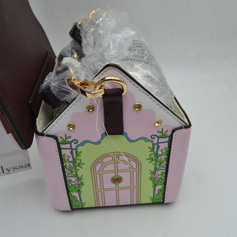 Whimsical House Shaped Top Handle Crossbody Handbag - Crossbody Bags