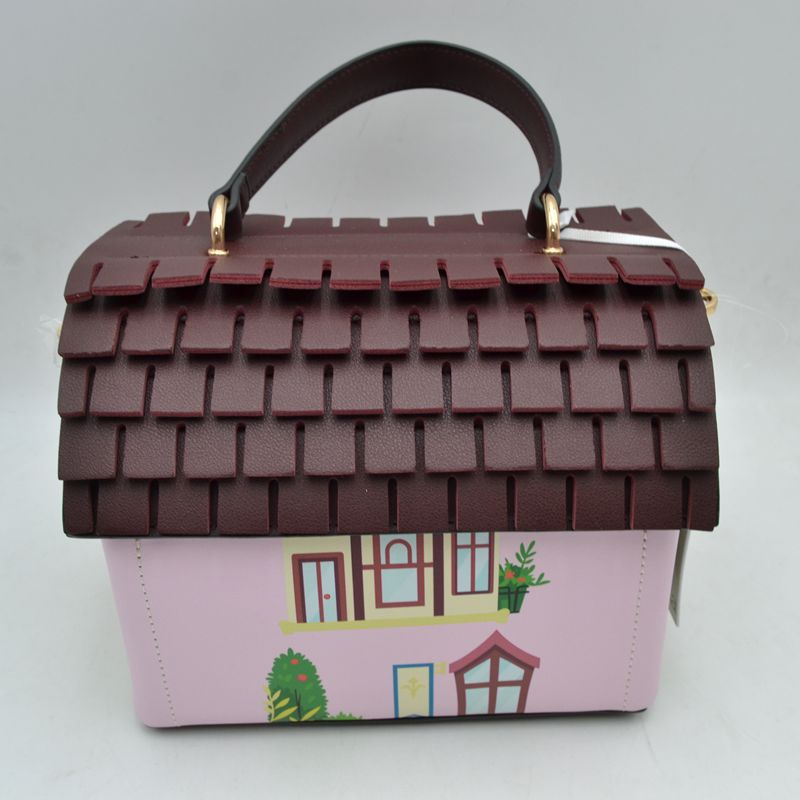Whimsical House Shaped Top Handle Crossbody Handbag - Crossbody Bags
