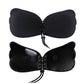 Madeline Love Black B Cup Backless Strapless Adhesive Lace-Up Push-Up Wing Bra - Hair Accessories - extra