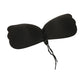 Madeline Love Black B Cup Backless Strapless Adhesive Lace-Up Push-Up Wing Bra - Hair Accessories - extra