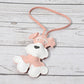 Madeline Love Pink Faux Leather Adorable Dog Bag Charm - Bags & Wallets