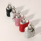 Madeline Love Aqua 1oz Bling Studded Stainless Steel Mini Flask Keychain Bag Charm - Bags & Wallets - extra