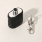 Madeline Love Pink 1oz Bling Studded Stainless Steel Mini Flask Keychain Bag Charm - Bags & Wallets - extra