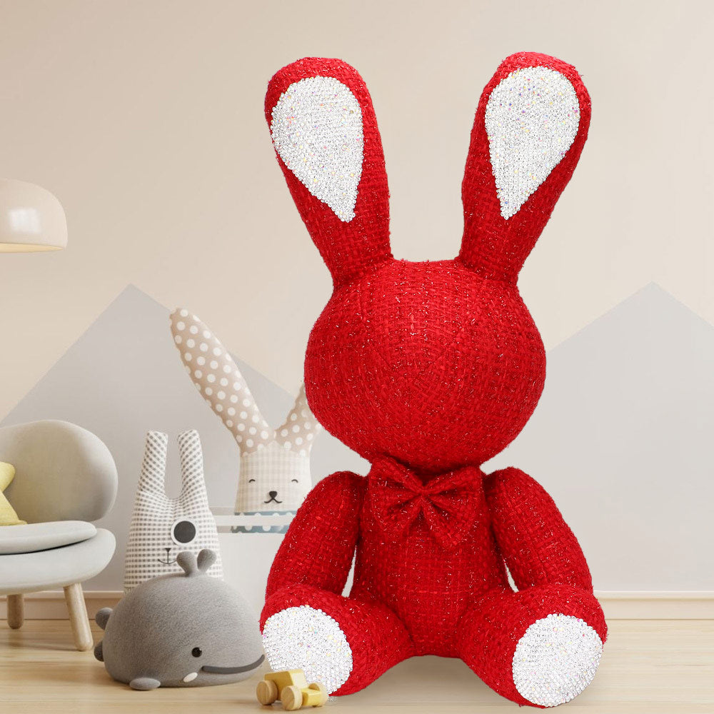 Madeline Love Red Bling Tweed Rabbit Plush Doll - Kids