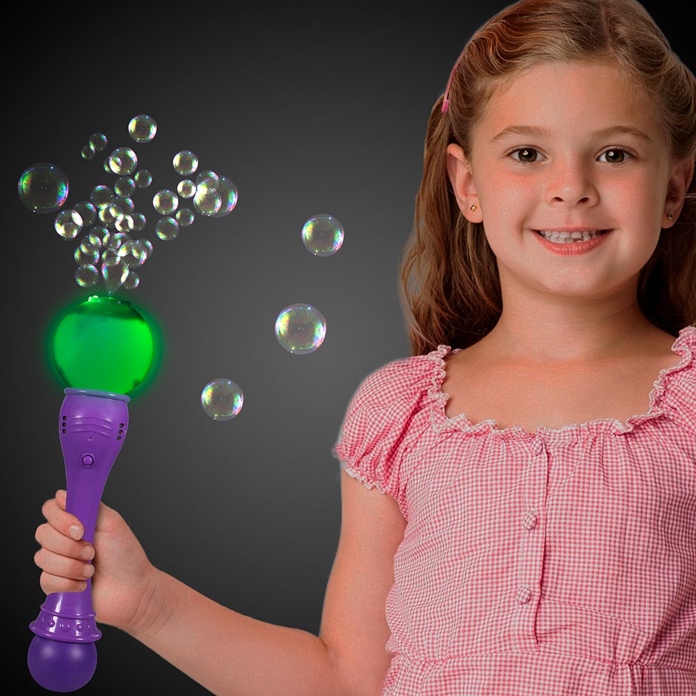Madeline Love Purple LED Light Up Flash Bubble Toy - Kids