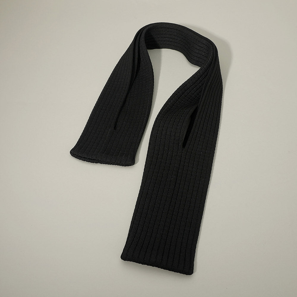 Madeline Love Black Long Ribbed Knit Stretch Phone Pouch Phone Holder - Bags & Wallets