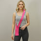 Madeline Love Pink Long Ribbed Knit Stretch Phone Pouch Phone Holder - Bags & Wallets