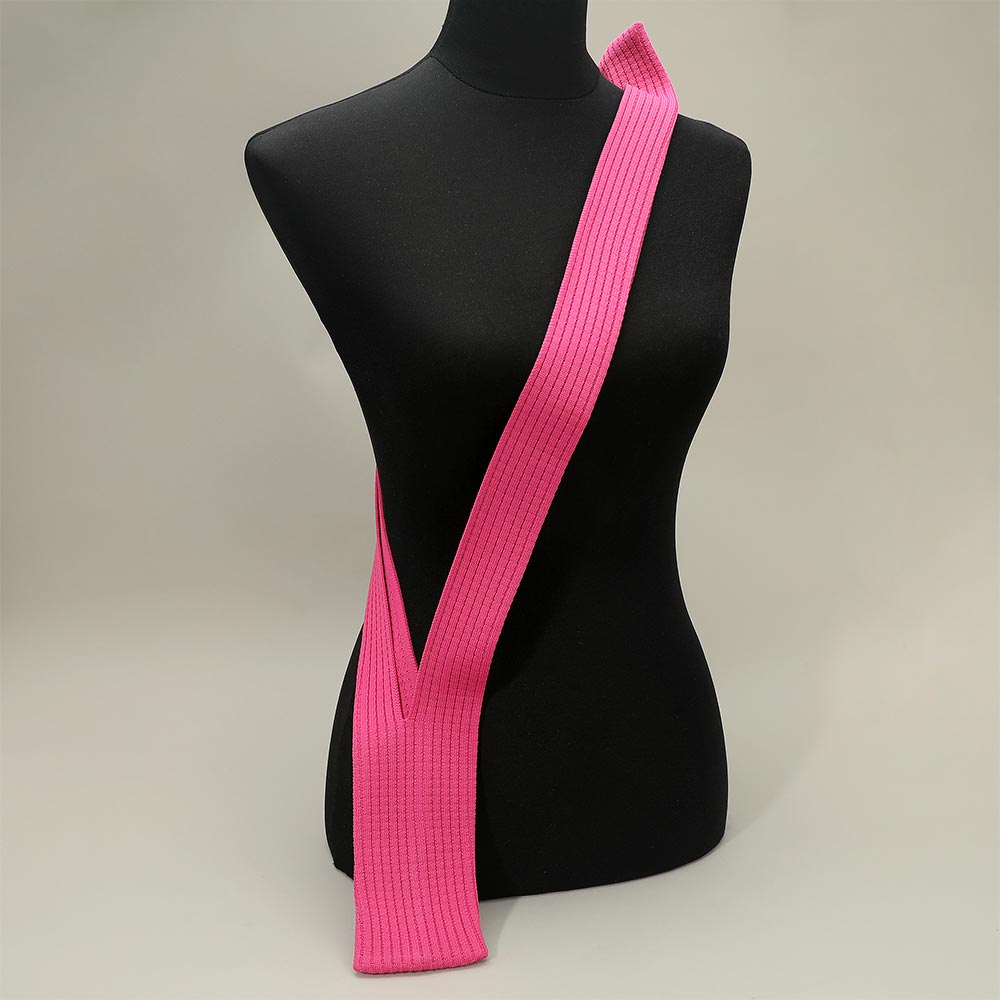 Madeline Love Pink Long Ribbed Knit Stretch Phone Pouch Phone Holder - Bags & Wallets - extra
